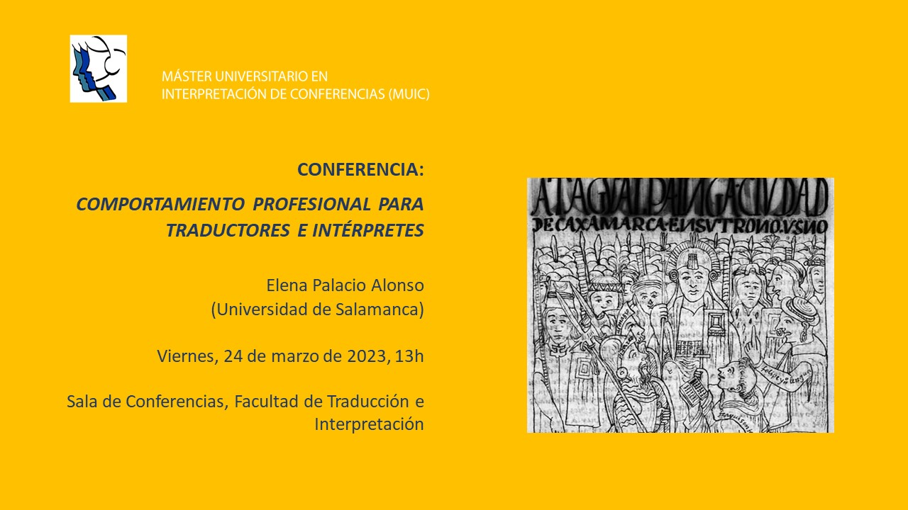Cartel informativo de la conferencia
