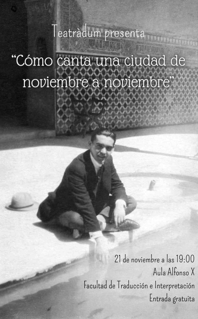 Cártel Teatràdum Federico Garcia Lorca