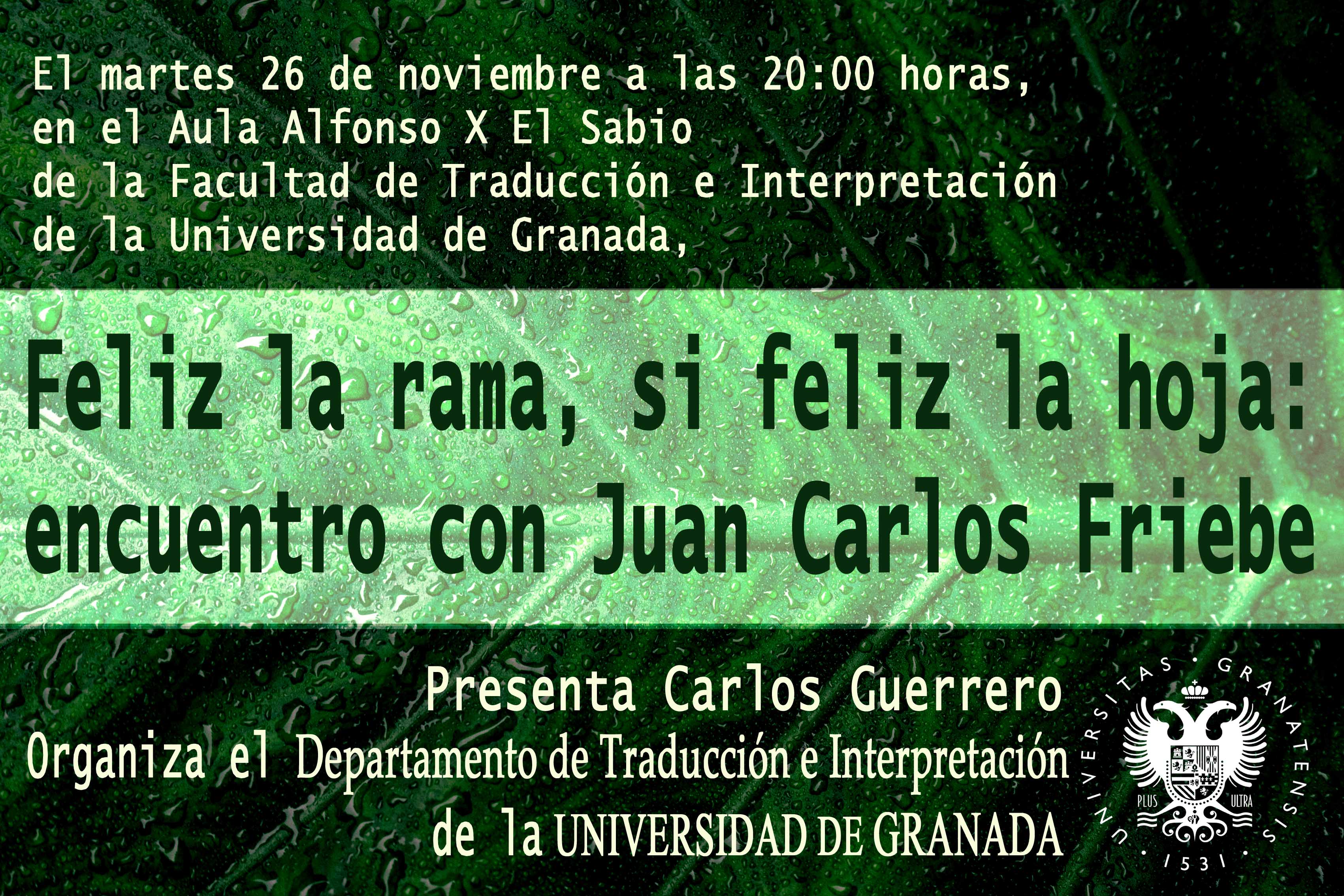 Cartel Encuentro con Juan Carlos Friebe