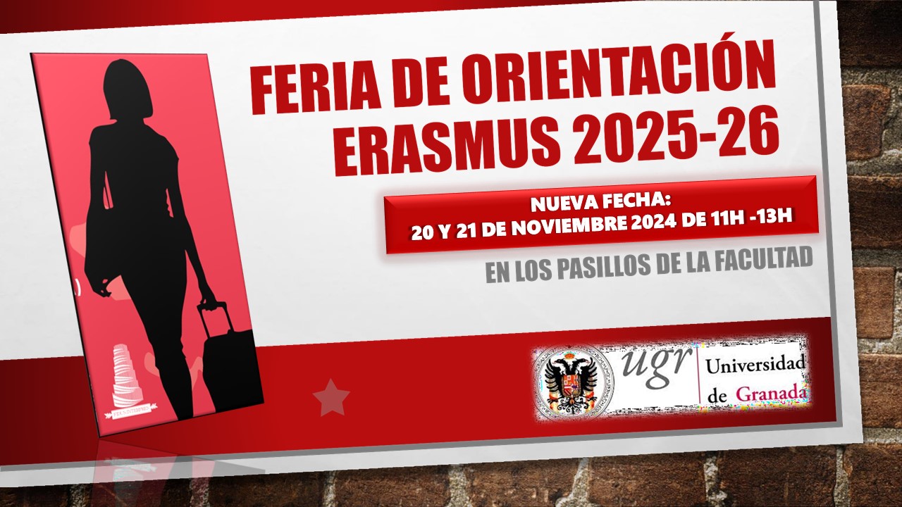 Cartel Feria de Orientación Erasmus 2025-2026