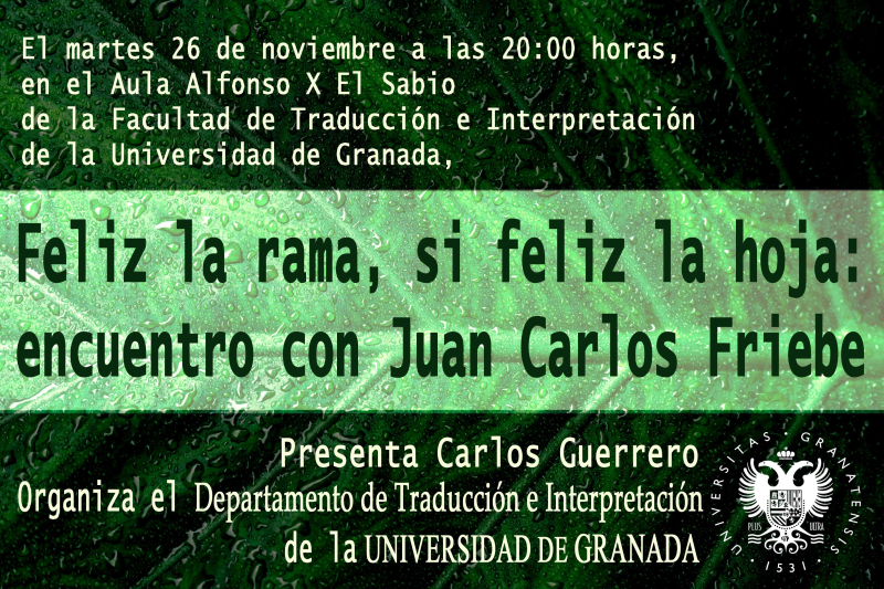 Cartel Encuentro con Juan Carlos Friebe Cartel Encuentro con Juan Carlos Friebe