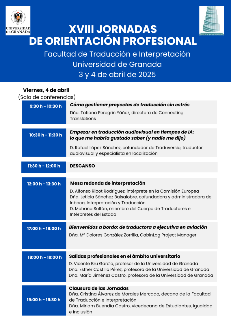 Programa Jornadas de Orientación Profesional